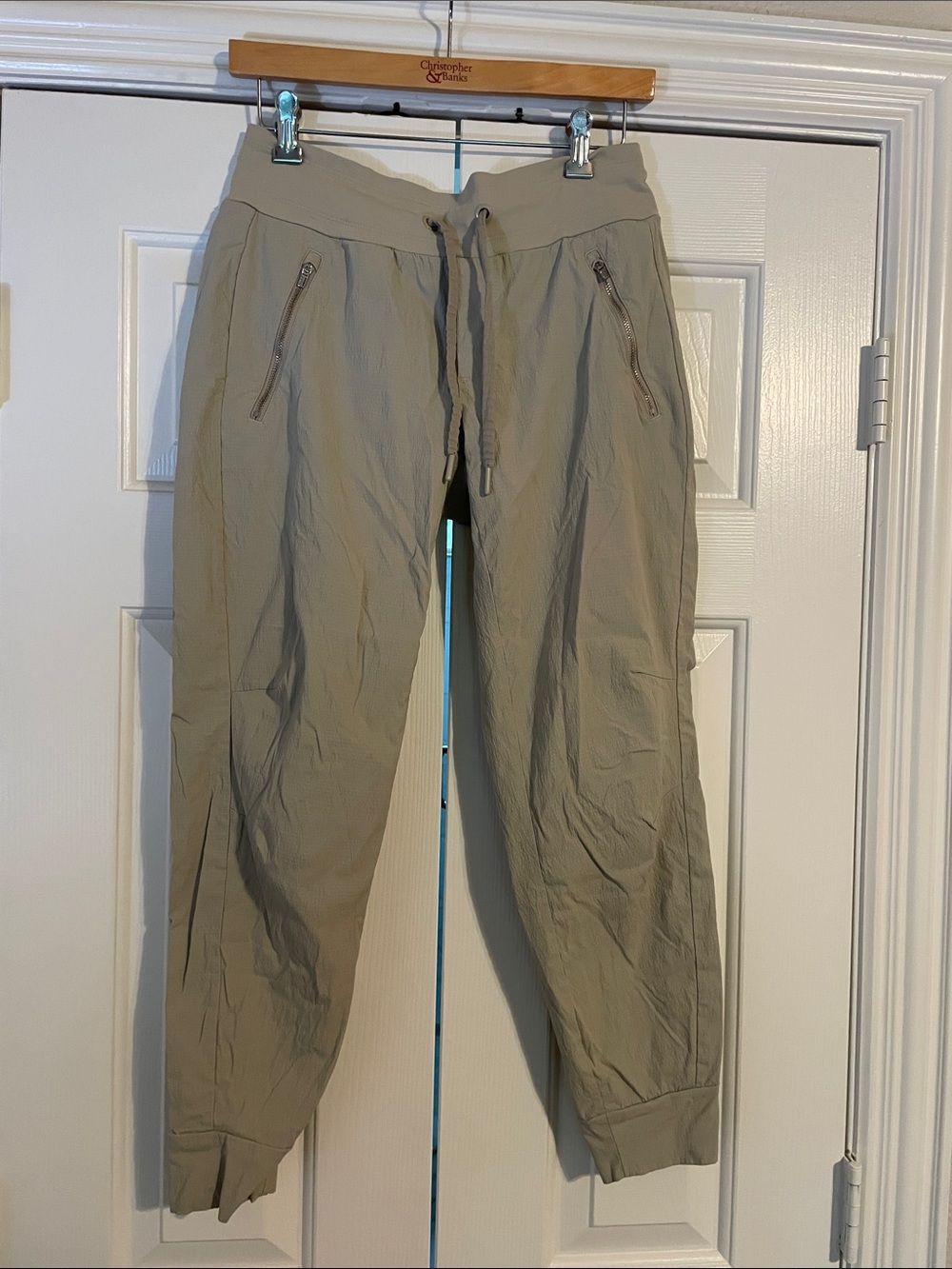 Athleta Women's Drawstring Track Joggers - Light Taupe